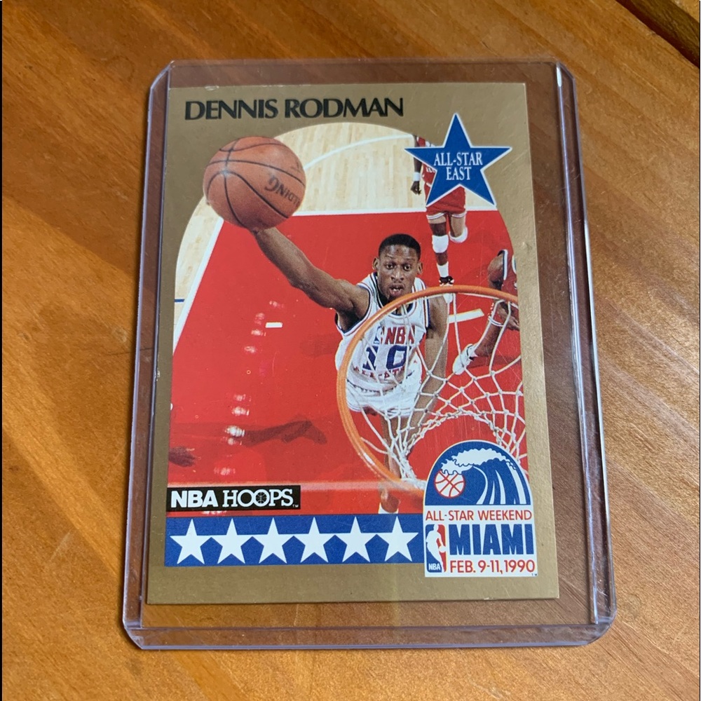 Dennis Rodman 1990 all star card NBA HOOPS